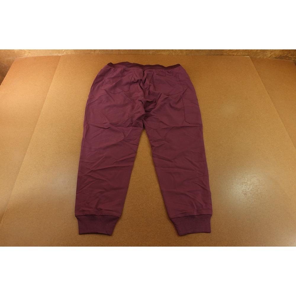 Mandala Womens Petite X-Large Bordeaux High Waist Jogger Pants Inseam-25 in NWT - Picture 6 of 11